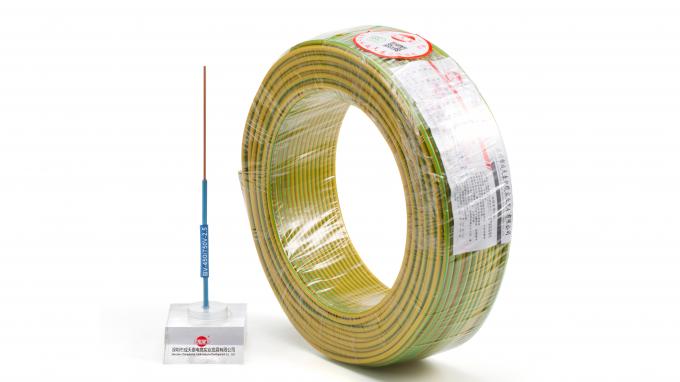 Fil électrique isolé par PVC de conducteur d'en cuivre de H07V-U 450/750 V